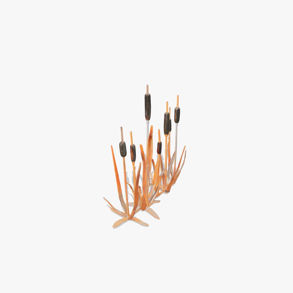 Cattail Metal Sculptures Model Pack for Environments